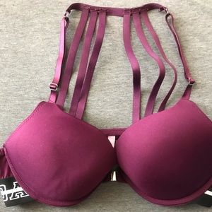 Plum colored BABE push up bra (36B)